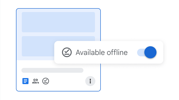 Toggle option to work offline