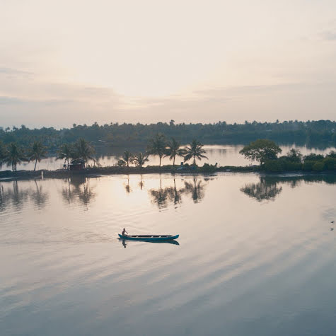 Flooded landscape.