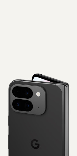 Back of Pixel Pro 9 Fold in Obsidian color