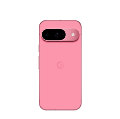 Back of Pixel 9 in Peony color.