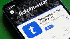 Ticketmaster app open on a smartphone