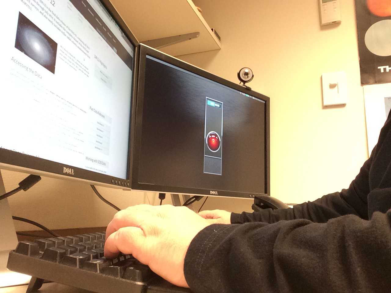 The helpdesk in action: Ben Weaver making SDSS science possible for yet another scientist.