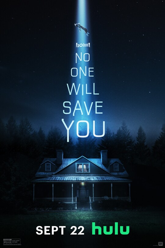 20th Century Studios | No One Will Save You | Sept 22 Hulu | movie poster