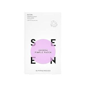 SEEN UNSEEN Pimple Patch - Hydrocolloid and Bakuchiol Formulated Spot Treatment for Face and Skin- Dermatologist Developed- Safe for Sensitive &amp; Acne Prone Skin