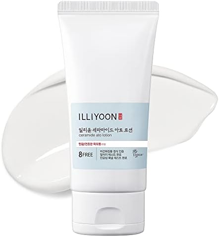 Illiyoon Ceramide Ato Lotion | Lightweight Moisturizer for Dry & Sensitive Skin, Barrier Repair for Face & Body, Mild for Babies, Vegan Certified, Korean Skin Care, 2.3 fl.oz.