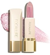 FOCALLURE Moisturizing Glitter Lipstick,Pearl Shimmery Finish,Hydrating Tinted Lip Balm with Crea...