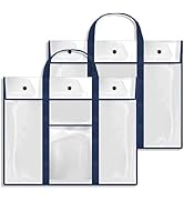 Gamenote 2 Pack Large Poster Storage Bag (31.5×25.5) Bulletin Board Holder Art Portfolio Containe...