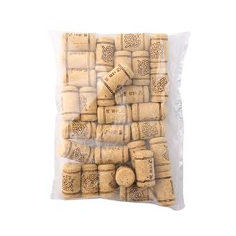 FastRack Bag of 30, #8 Premium Straight Wine Corks for Wine Bottles - 7/8&#34; x 1-3/4&#34; - Beige, Wine Bottle Cork Stoppers, Replacement Corks for Wine Beer Bottles