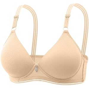 Bra for Women, Seniors Comfort Push Up Bras Full-Coverage Bra Soft Wireless