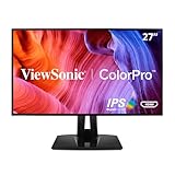 Viewsonic ColorPro VP2768 Monitor para Fotografía de 27' con función de calibración WQHD, panel IPS con Delta E