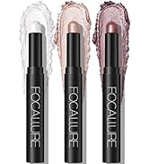 FOCALLURE 3 Pcs 2 in 1 Eyeshadow and Eyeliner Pen, Waterproof Eye Shadow Pencil, Hypoallergenic E...