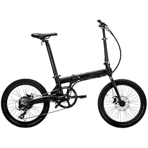 Voladors 20" Folding Electric Bike, 350W Motor, 20 MPH Max Speed, 32 Mile Range, 36V 7Ah Battery, 5 Pedal Assist Levels, 7 Speed Shifter, 38 Lbs Lightweight Foldable Ebike Women Night Black