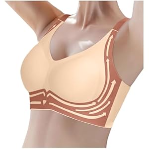 Women Everyday Bras, Front Closure Button Everyday Bra 18 Hour Comfort-Strap Wireless Bra No Underwire Bras