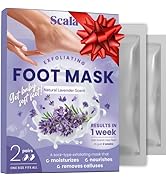 Scala Foot Peel Mask Treatment (2 Pack) Dead Skin Remover For Feet, Dry Cracked Feet, Exfoliator ...