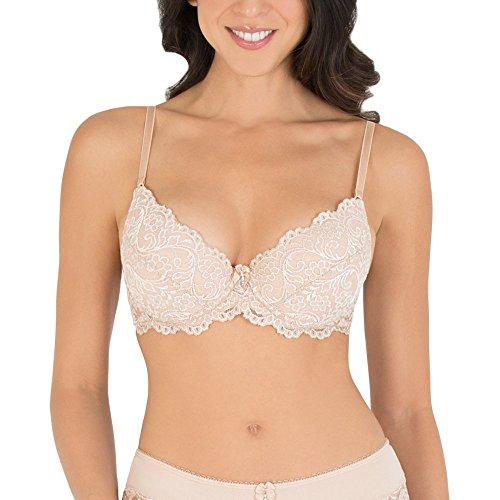 Smart & Sexy womens Signature Lace Push-up Bra, In The Buff, 36B