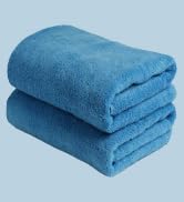 Scala (2 Pack Extra Large Microfiber Hair Towel 24" x 48" Anti Frizz for Long Hair, Multipurpose ...