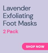 lavender exfoliating foot masks