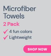 microfiber towels 2 pack