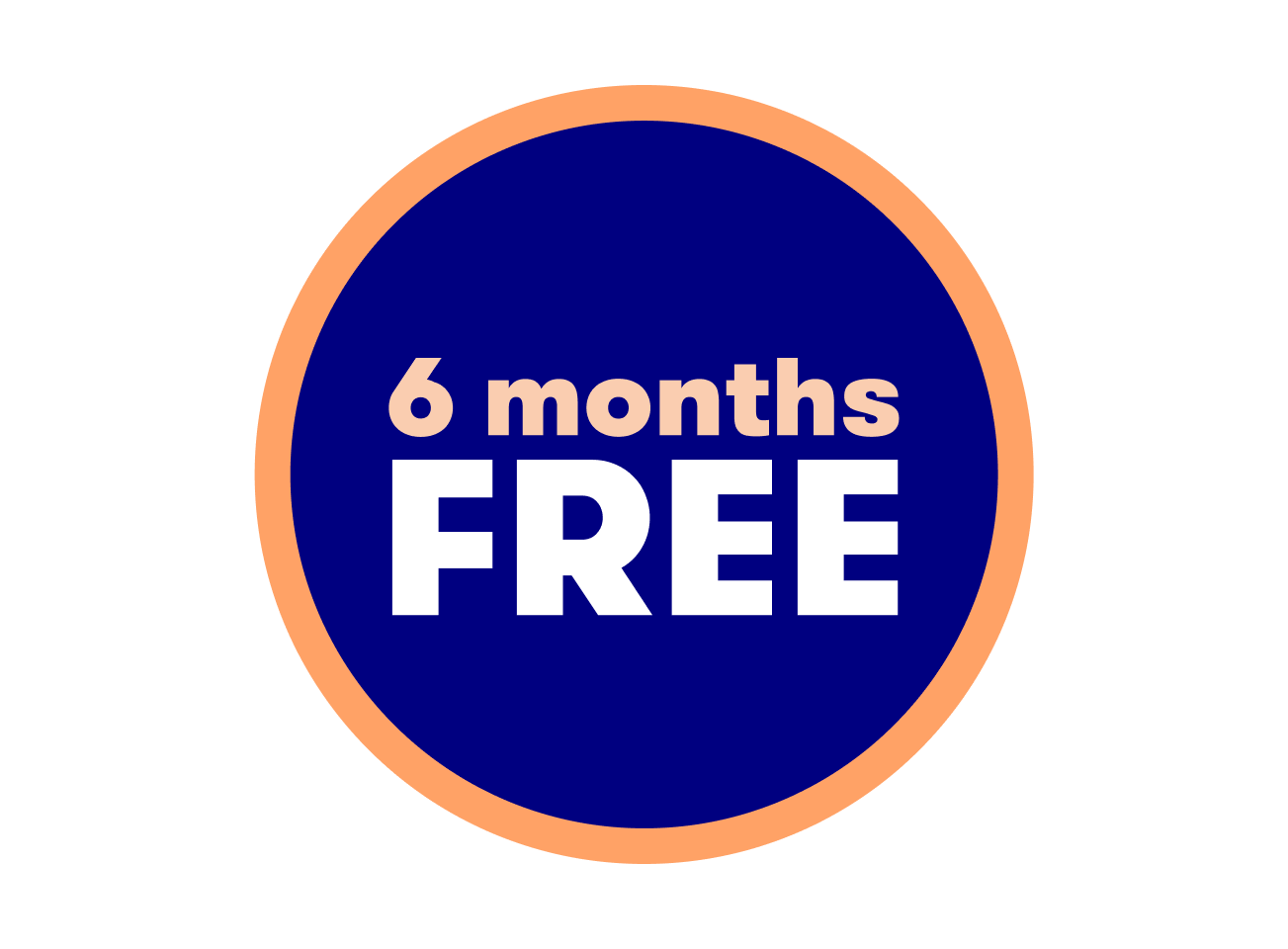 6 months free offer