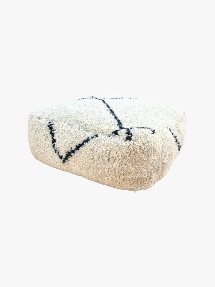 Moroccan Beni Ourain Pouf