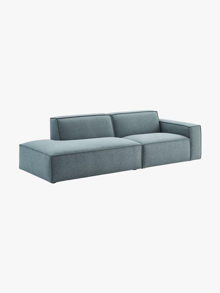 Jonathan Side Chaise Sofa in Zenith Blue