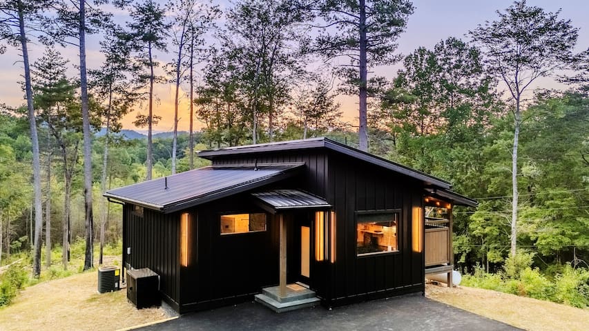 Image may contain Architecture Building Housing Indoors Interior Design House Cabin Outdoors and Cabin In The Woods