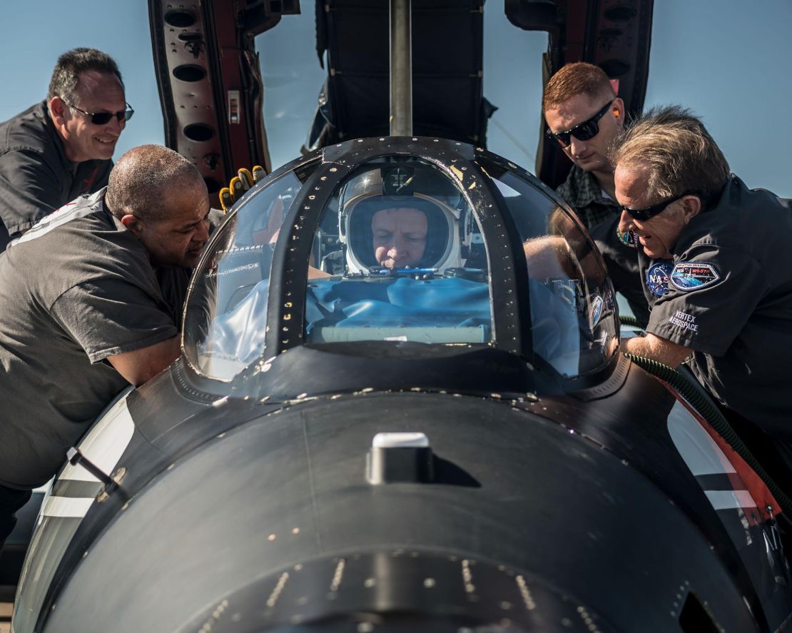 Pilots will fly NASA's WB-57 high-altitude research planes into the path of the eclipse Monday.