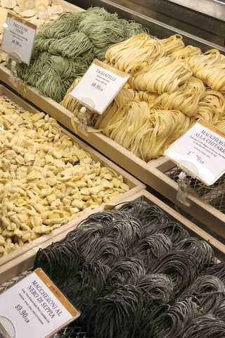 Fresh pasta from Eataly New York.