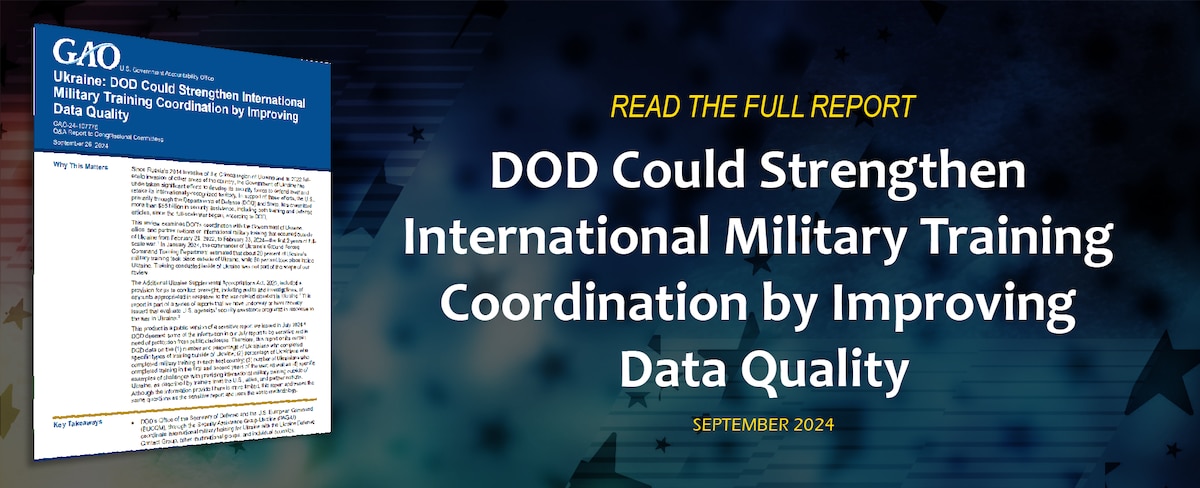 DOD Could Strengthen International Military Training Coordination by Improving Data Quality