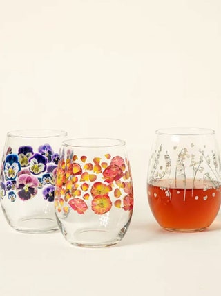 Gifts for Girlfriends Birth Month Flower Glass