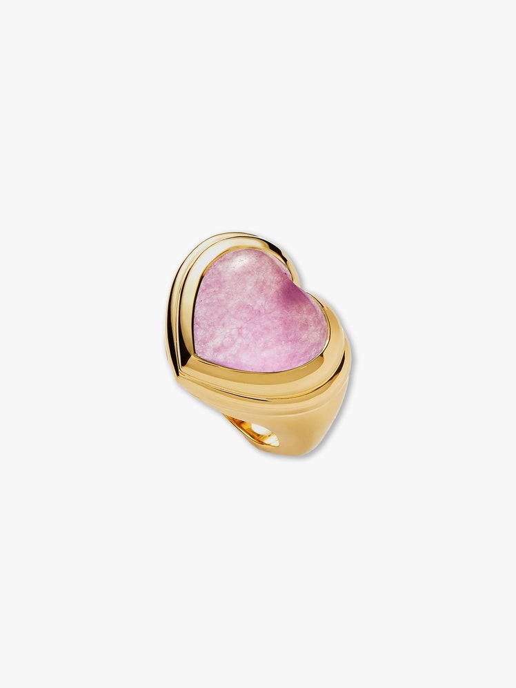 Best Jewellery Gifts for Women as chosen by Jessie Atkinson for British GQ: Missoma Jelly Heart Gemstone Ring