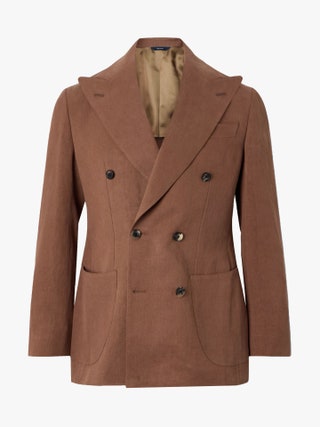 Thom Sweeney doublebreasted blazer as selected by Faye Fearon