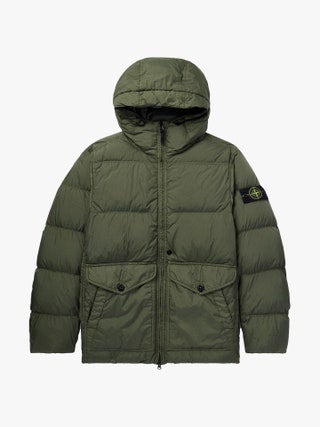 Stone Island LogoAppliqud puffer jacket as selected by Faye Fearon