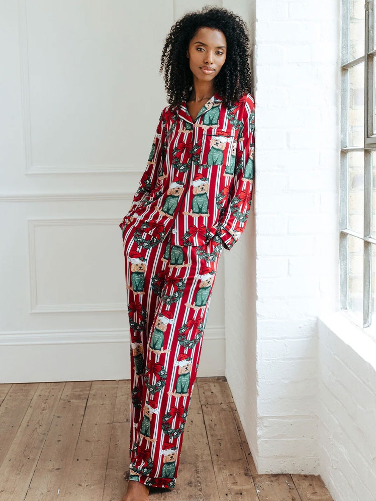 Best Gifts for Her selected for British GQ by Jessie Atkinson Chelsea Peers Christmas Dog Pyjamas