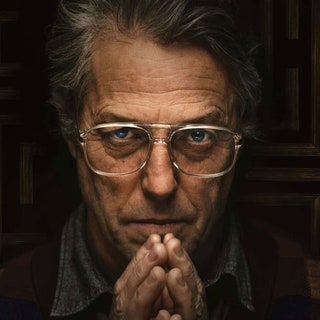 Image may contain Hugh Grant Face Head Person Photography Portrait Publication Book Adult Accessories and Glasses