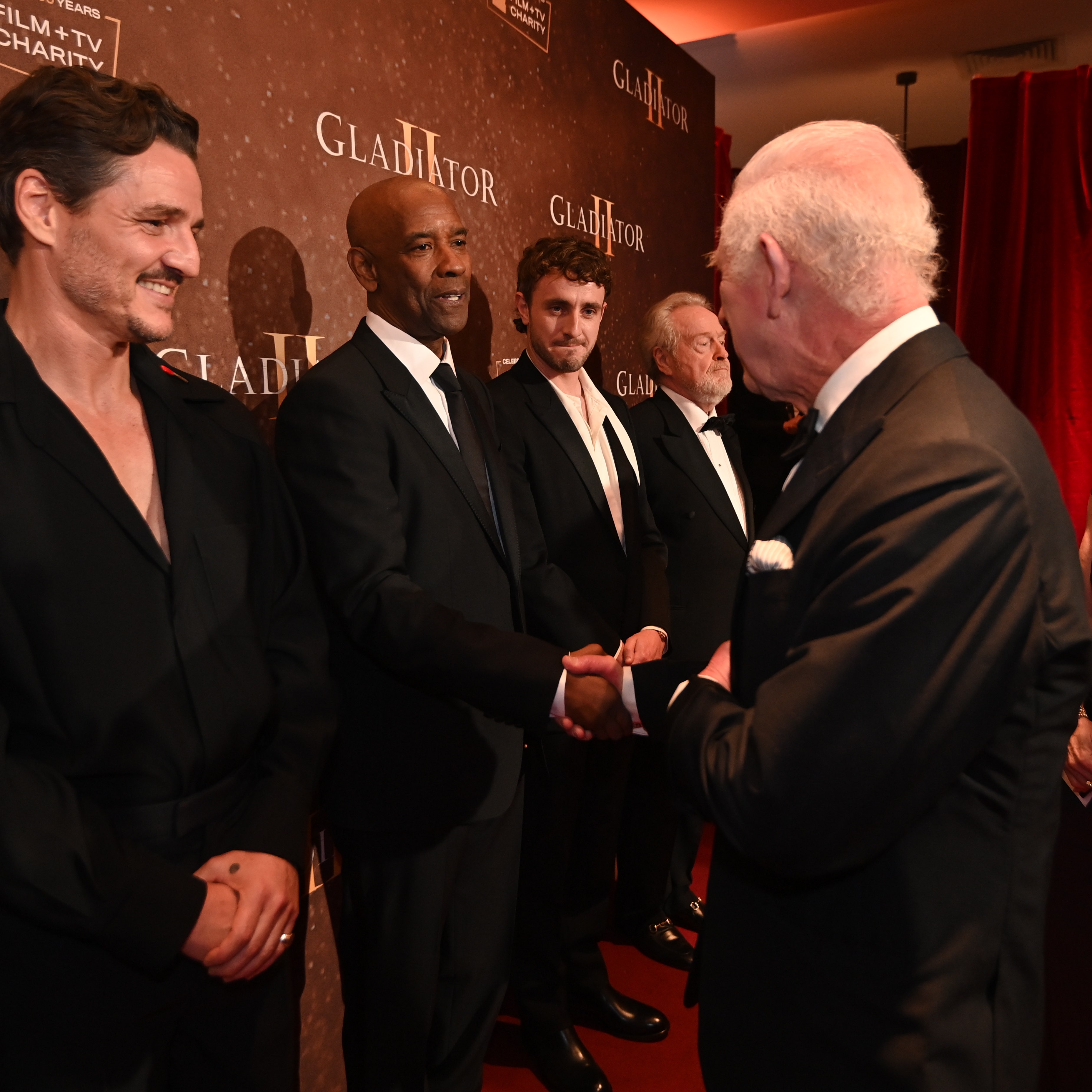 Denzel Washington and King Charles Had a Handshake Snafu