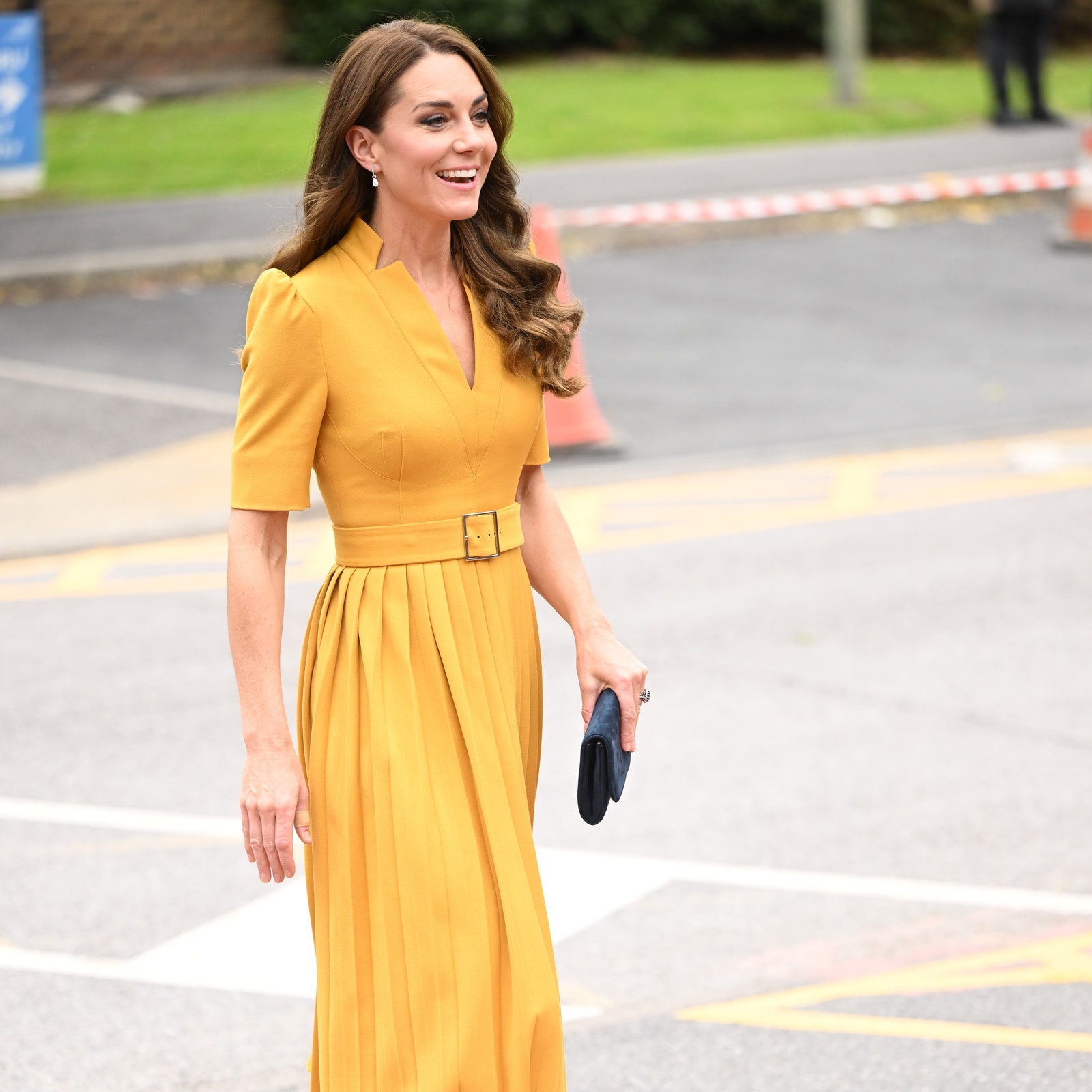 The Princess Of Wales Brightens Up A Grey Day In A Sunshine-Yellow High-Street Dress