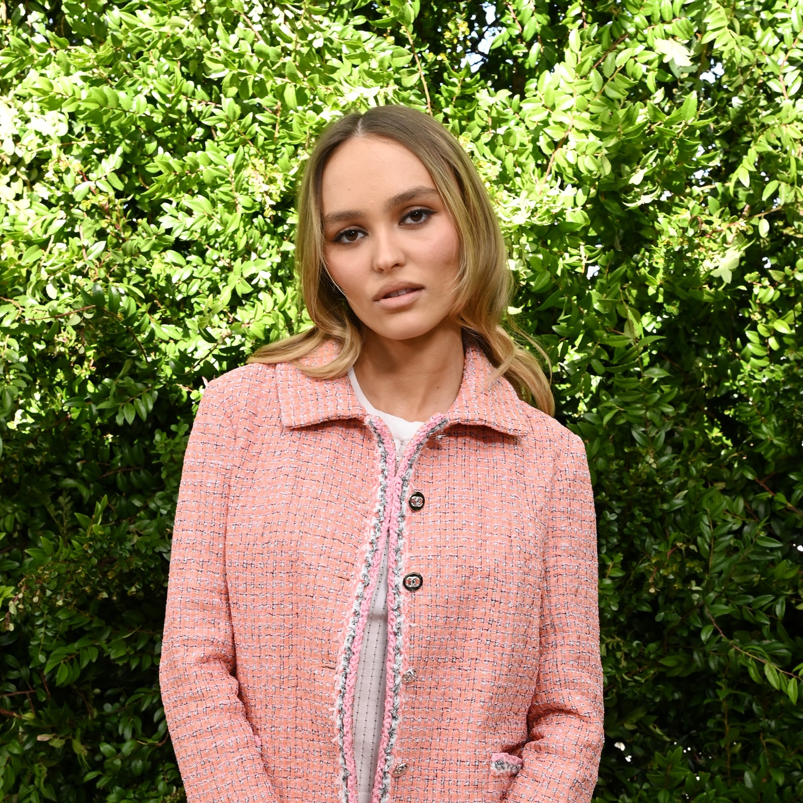 Lily-Rose Depp Ditches The Grandma Grunge For Grandma Tweed