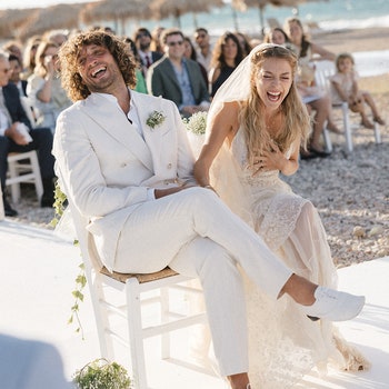 L'actrice Victoria Monfort a imaginé son mariage inspiré par Mamma Mia! sur l'île grecque de Spetses