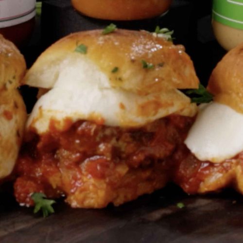 Melinda’s Garlic Parmesan Meatball Sliders