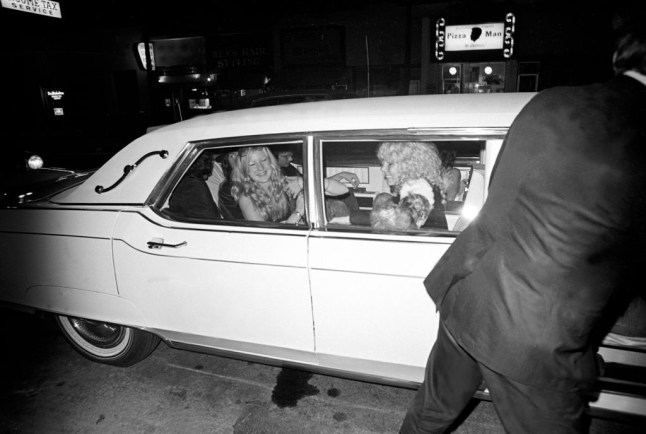 Led Zeppelin In A Limo With Groupies