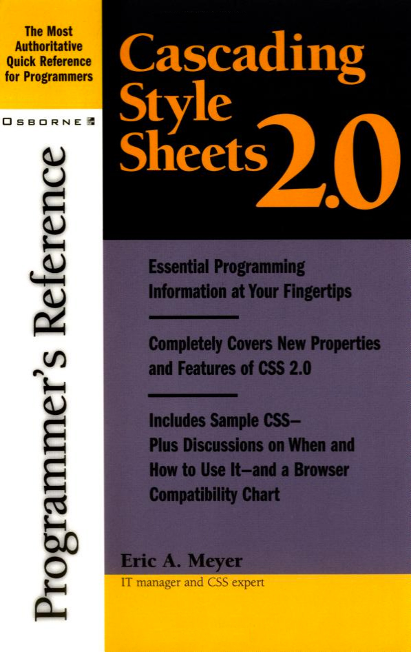 Cascading Style Sheets 2.0 Programmer's Reference