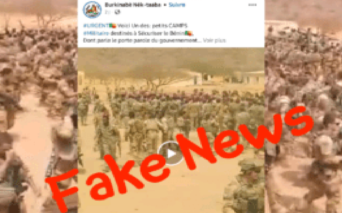 Article : Fact-checking : cette vidéo ne montre pas un camp de militaires français au Bénin