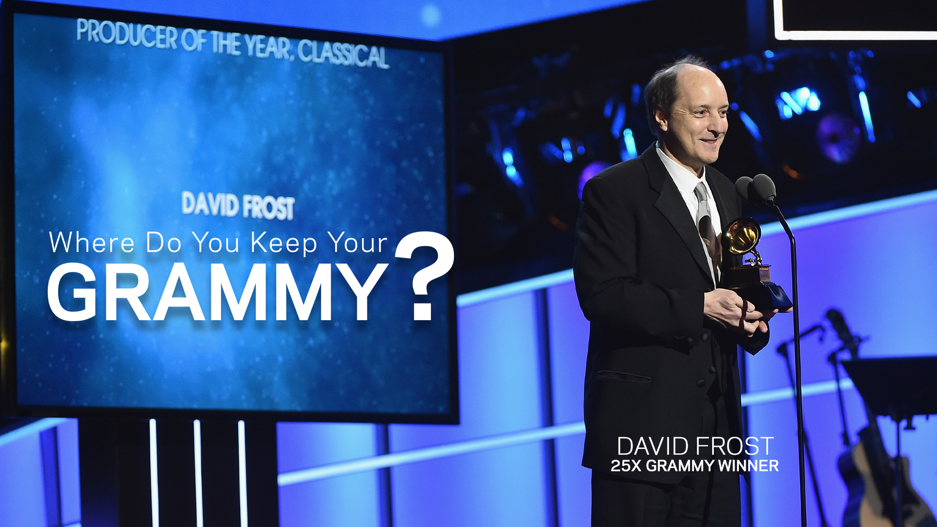 David Frost Shares Where He Keeps His GRAMMYs