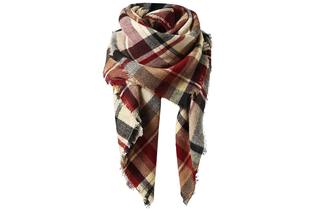 American Trends Plaid Scarf