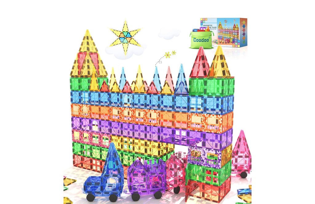 100PCS Magnetic Tiles STEM Building Toys Set