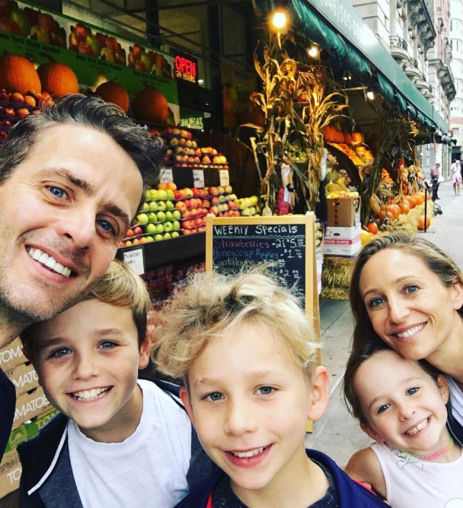 Joey McIntyre and his family