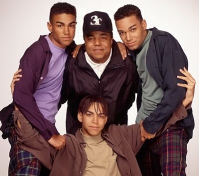 Tito Jackson with his sons Taj, TJ and Taryll