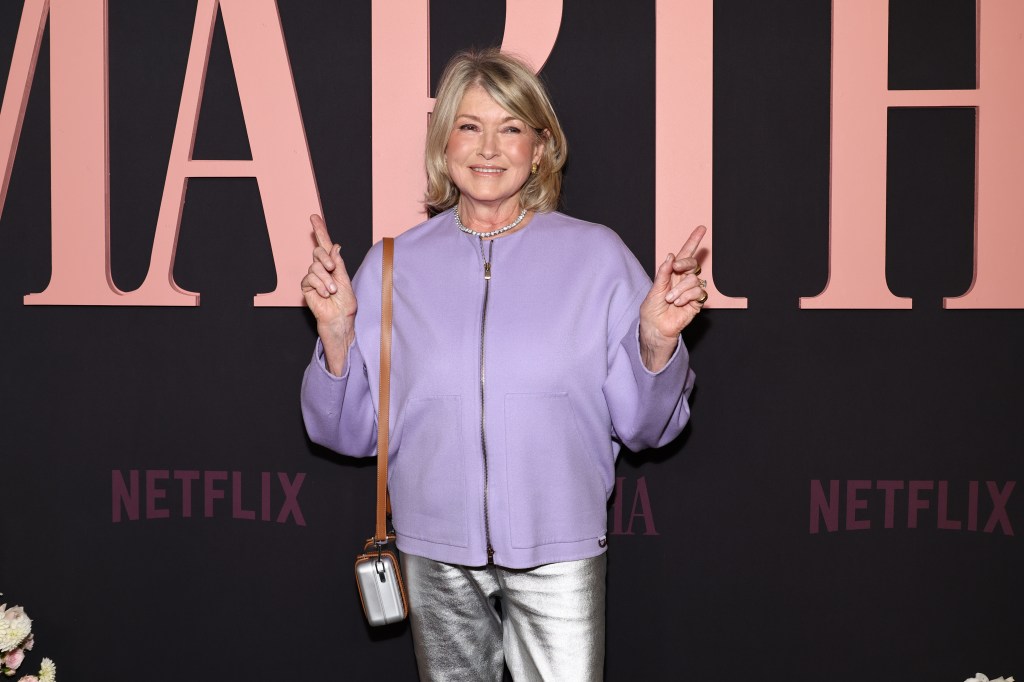 Martha Stewart at the premiere of her Netflix doc on Oct. 21