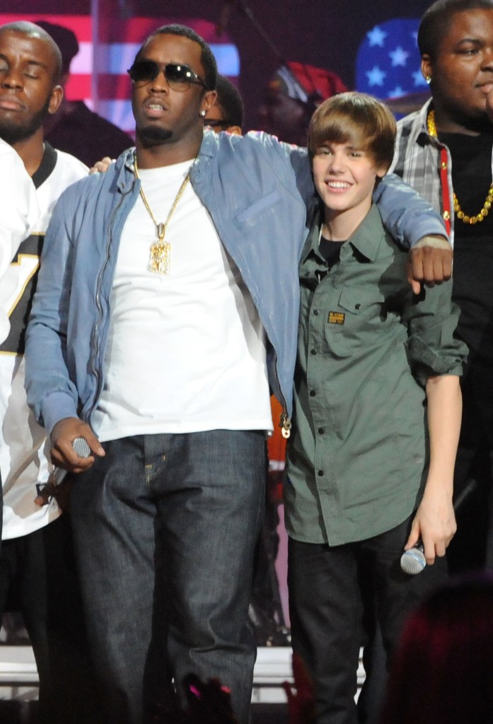 Diddy and Justin Bieber in 2010